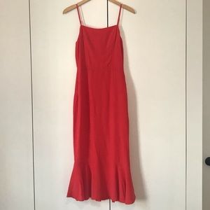 Reformation Spaghetti Strap Red Dress Size 4